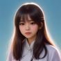 刘晓雯，调教母狗导航站内容策划，扎着马尾的年轻女性，正在与一只金毛母犬玩耍，画面充满活力